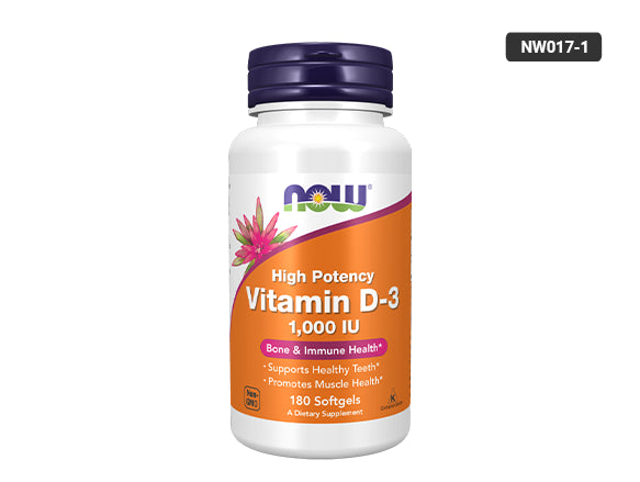 Now Vitamin D3 1000 IU 180 Softgels in Sri Lanka